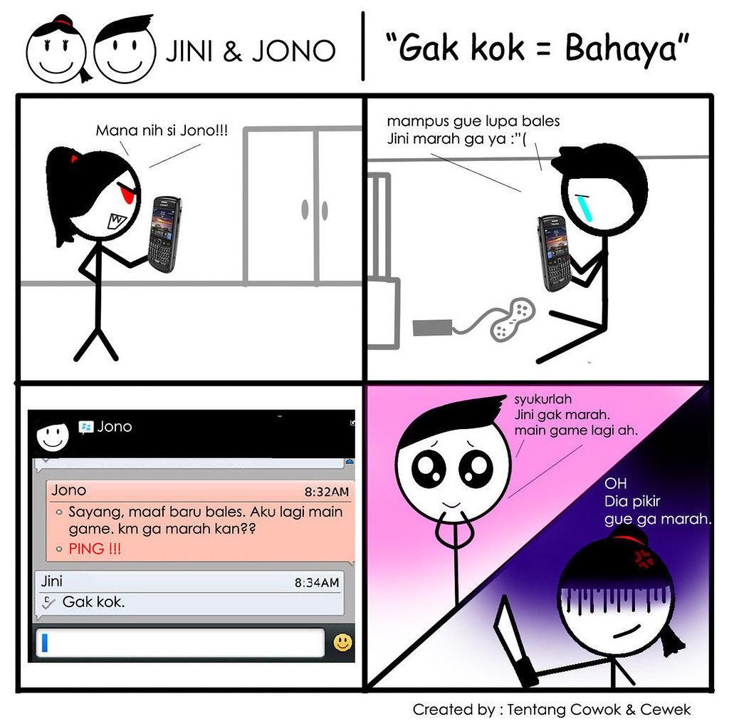 Komik Lucu Tentang Cowok Dan Cewek Humor Dictio Community