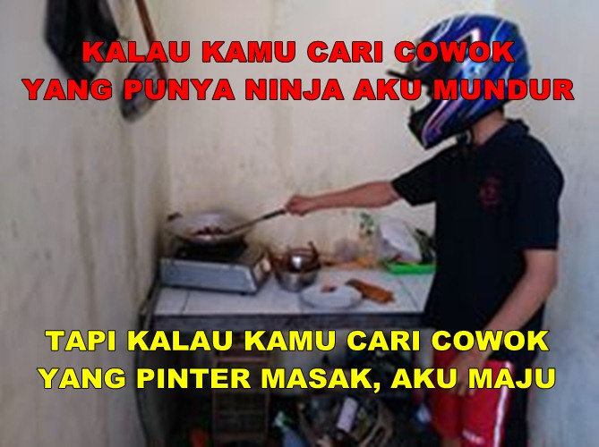 Meme Lucu Cowok Jago Memasak Ini Bikin Cewek Tersindir Humor Dictio