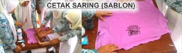 Apa itu teknik  Cetak  Saring  Silkscreen atau Cetak  Sablon 