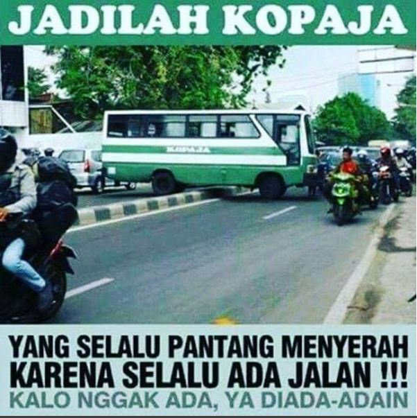 Meme Seputar Kopaja Humor Dictio Community