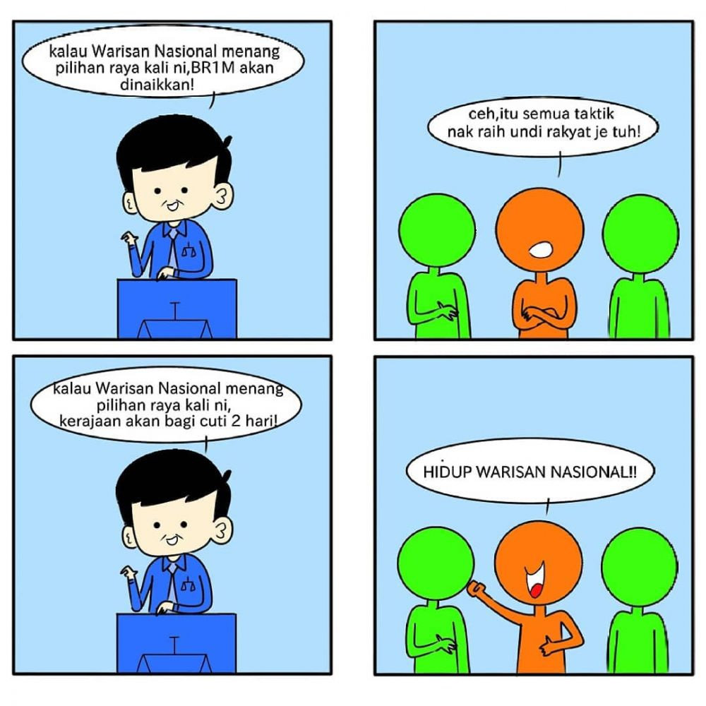 Komik Strip Ala Pemilu Malaysia Humor Dictio Community