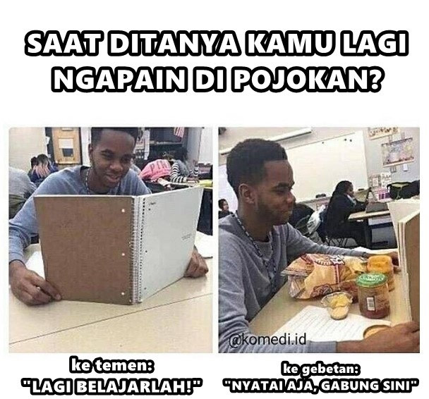 Meme Beda Kelakuan Saat Bareng Gebetan Humor Dictio Community