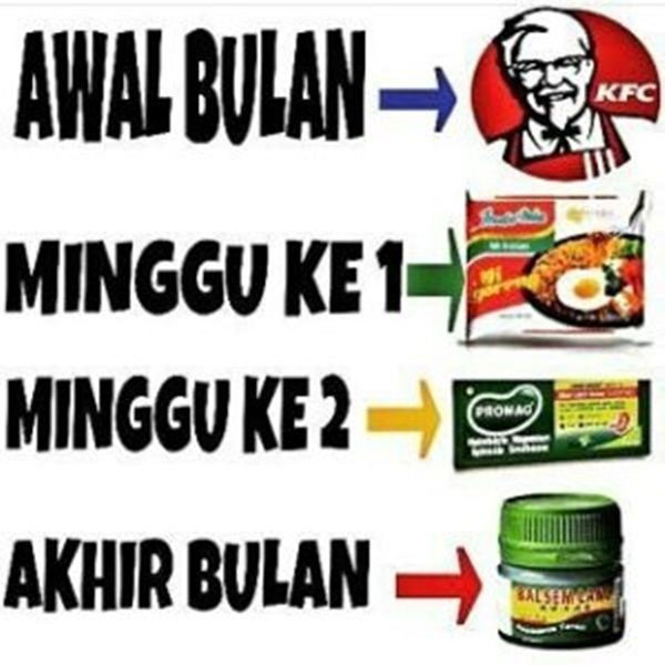 Meme Akhir Bulan Yang Kocak Ini Pasti Akan Membuat Kamu Cengengesan