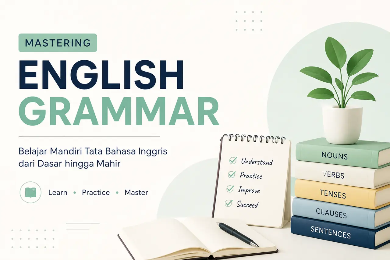 Mastering English Grammar: Belajar Mandiri Tata Bahasa Inggris dari Dasar hingga Mahir